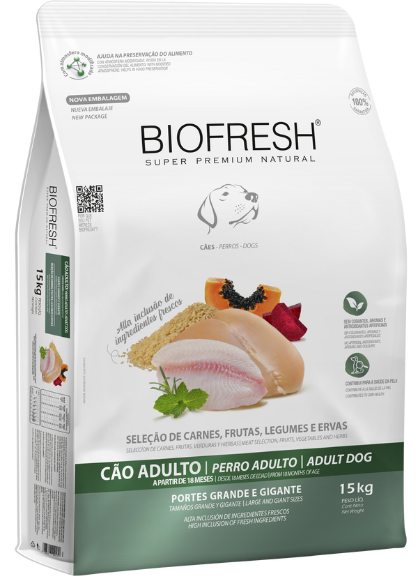 Biofresh Adulto Raza Grande 15 kg + Mochila