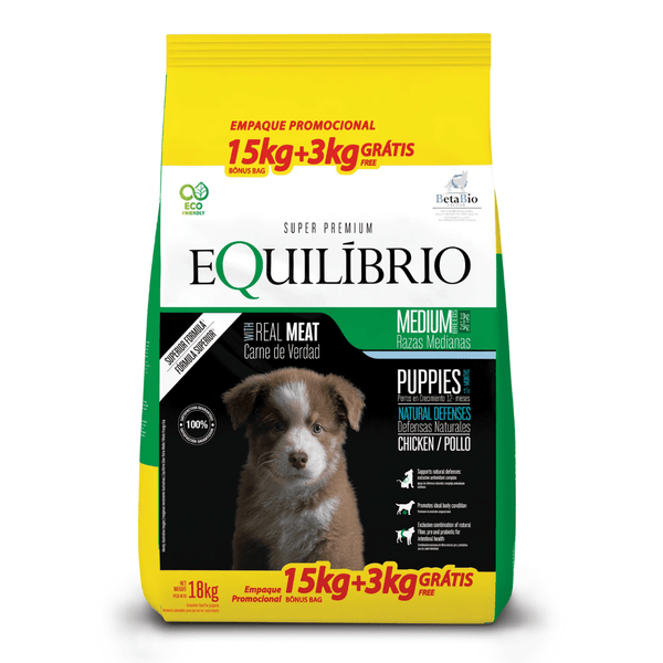 Equilibrio Cachorro Raza Mediana 15+3 kg