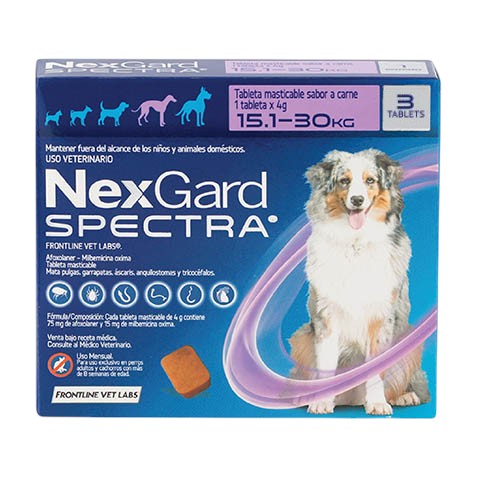 Nexgard Spectra para perro de 15.1 a 30 kg