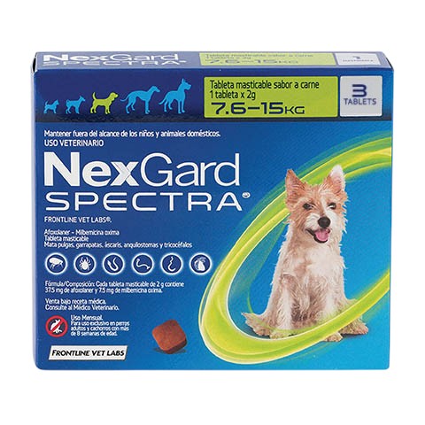 Nexgard Spectra para perro de 7.6 a 15 kg