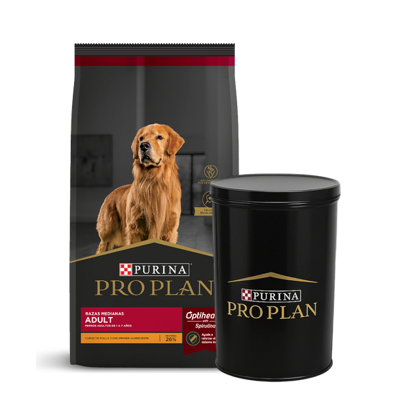 Pro Plan Adulto Raza Mediana 15 kg + Contenedor