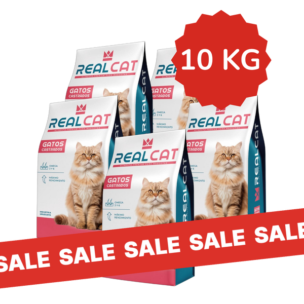PROMO Real Cat Gato Castrado 10X1 Kg