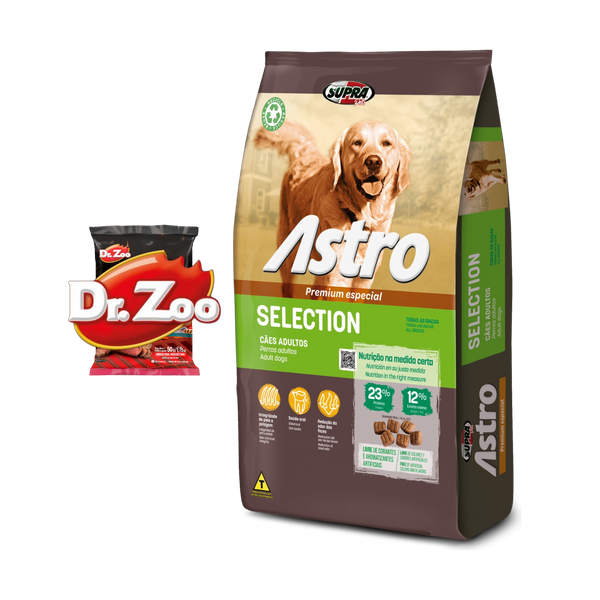 Astro Adulto Selection 14+3 kg + snack Dr Zoo