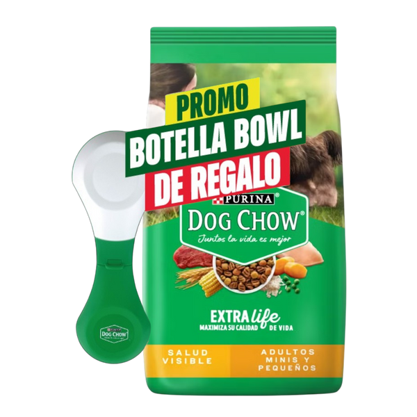 Dog Chow Adulto Raza Pequeña 8 kg + Botella Bowl
