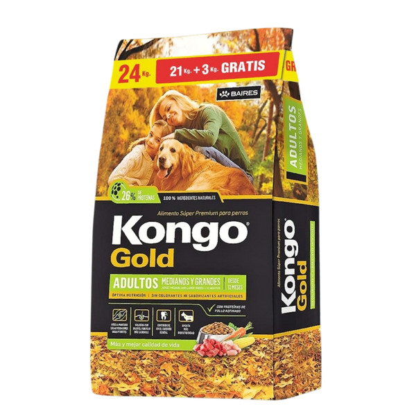 Kongo Gold Adulto 21+3 kg
