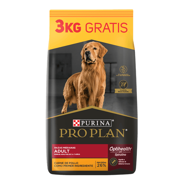Pro Plan Adulto Raza Mediana 15+3 kg